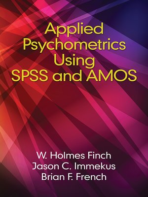 cover image of Applied Psychometrics using SPSS and AMOS